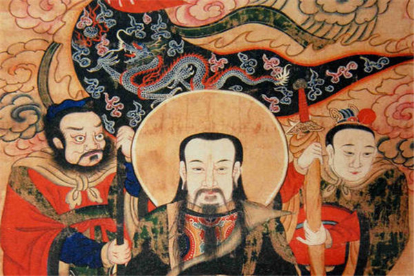 真武大帝在天庭的地位：职位上看守北天门（法术十分高强）