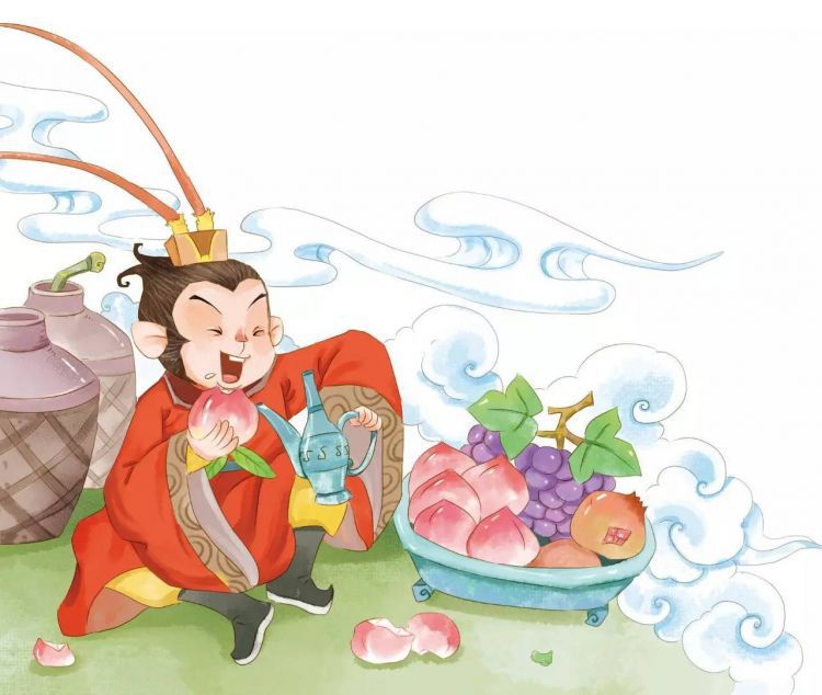 西游记中，孙悟空根本没有偷吃蟠桃，他吃进嘴里的蟠桃都是假的