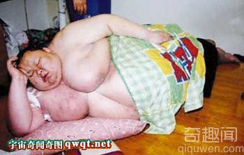 世界最胖的肥人如肉团狂照大观